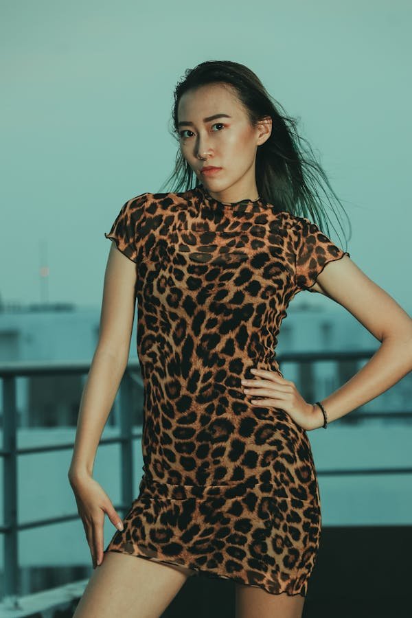 Leopardenmode: elegante kleider für selbstbewusste frauen